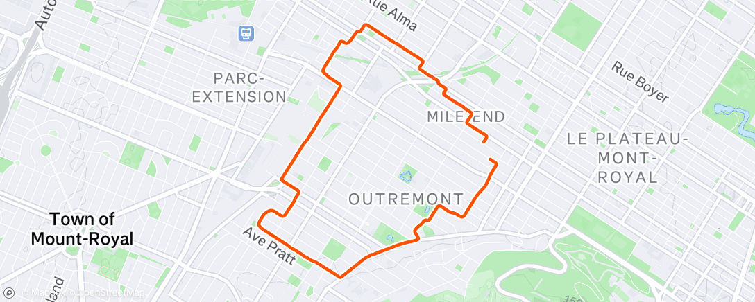 Map of the activity, Easy