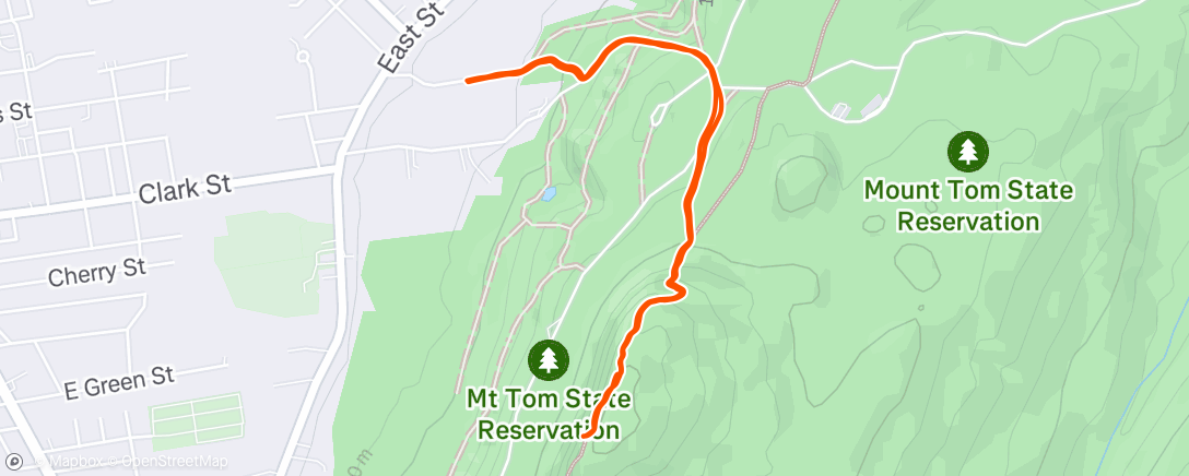 Map of the activity, Morning Hike
