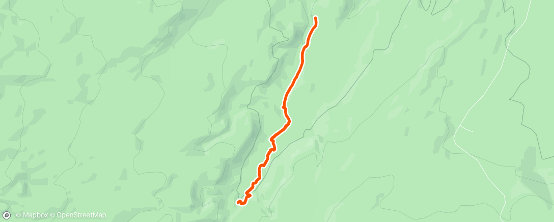Map of the activity, Chush Falls hike
