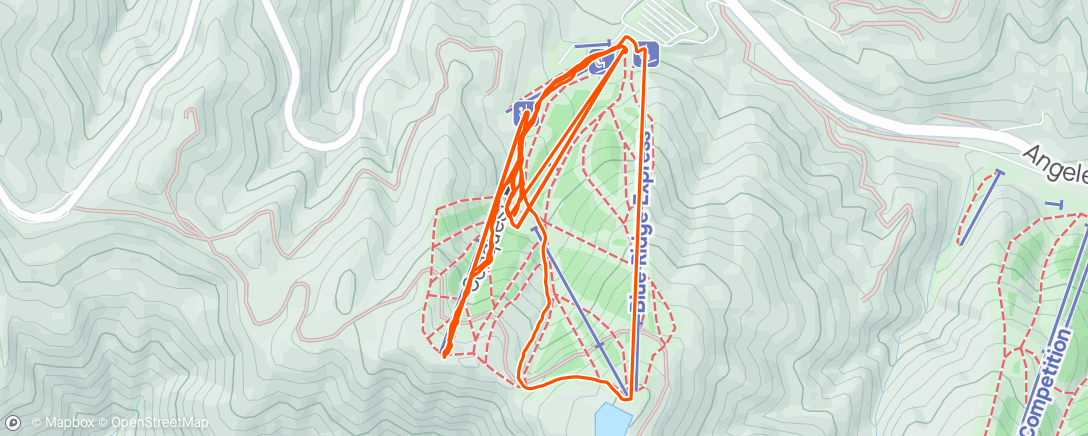 Mapa da atividade, Morning Snowboard