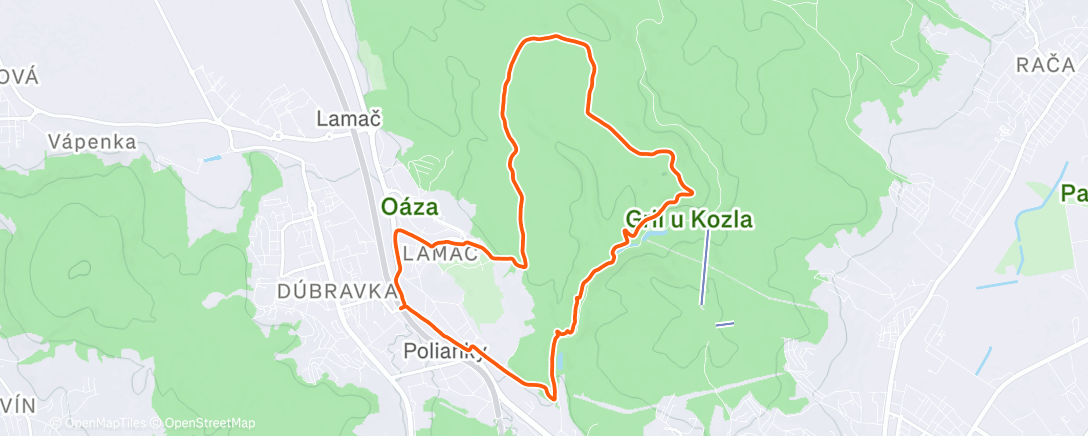 Map of the activity, Posledný 🏃 v roku 2025