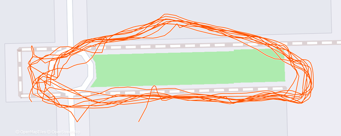 Map of the activity, Evening Run