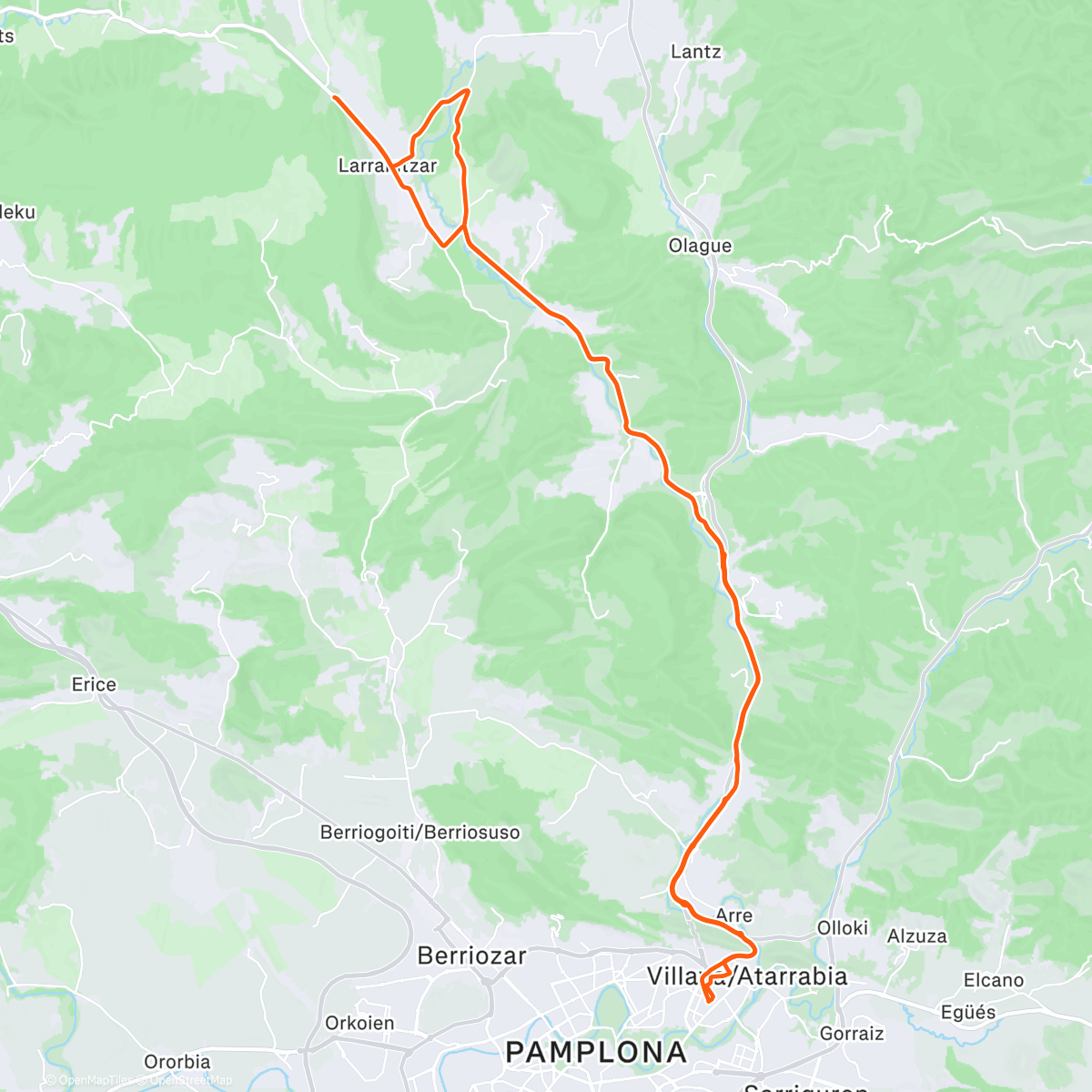 Map of the activity, Con la Jefa Auza y vuelta