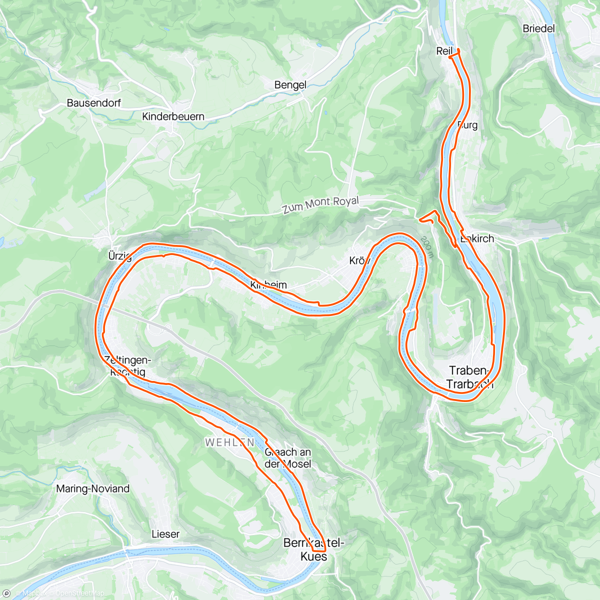 Map of the activity, Laatste rondje in de Moezel