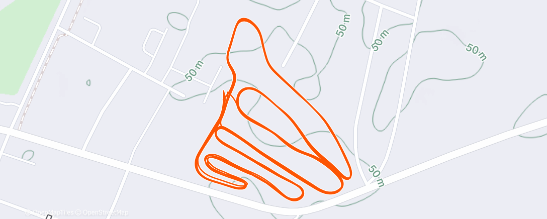 Map of the activity, Северный лыжный заезд (после обеда)