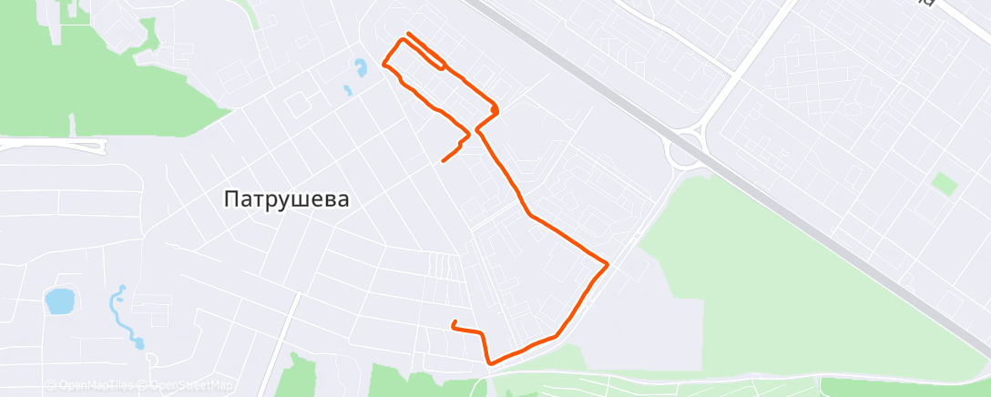 Карта физической активности (Утренний забег)