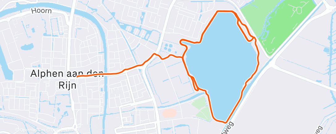 Map of the activity, Parkrun mornings 🎈