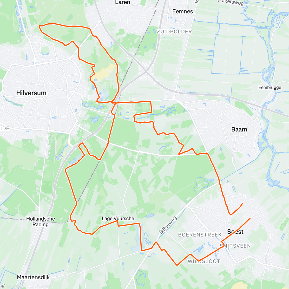 Карта физической активности (Stralende Kerst gewenst!)