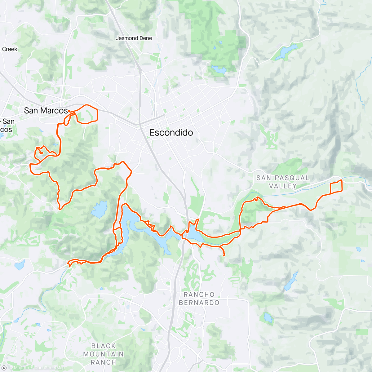 Map of the activity, Belgian Waffle Ride - San Marcos