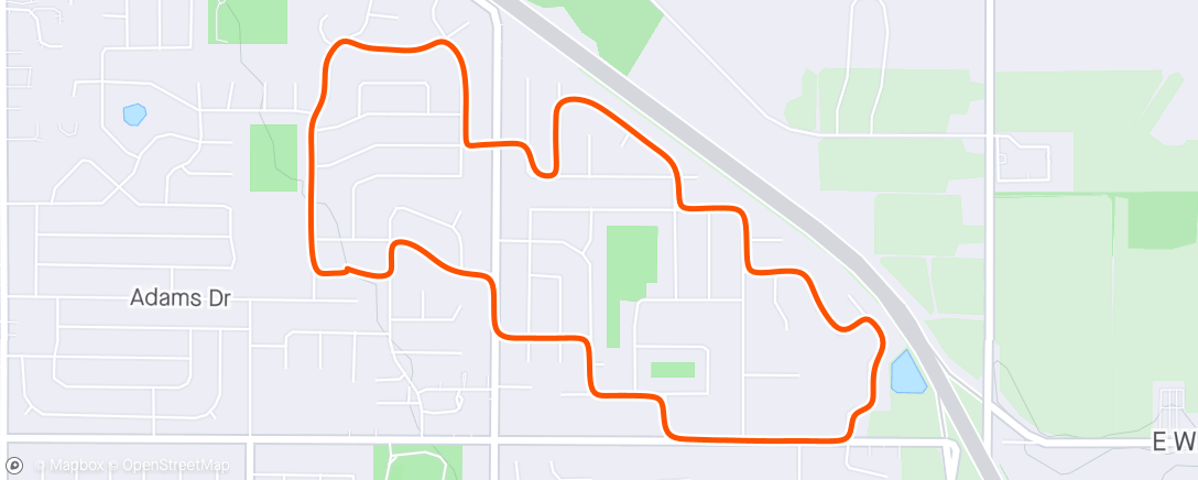 Map of the activity, 4 Miles Before Work 🌥️