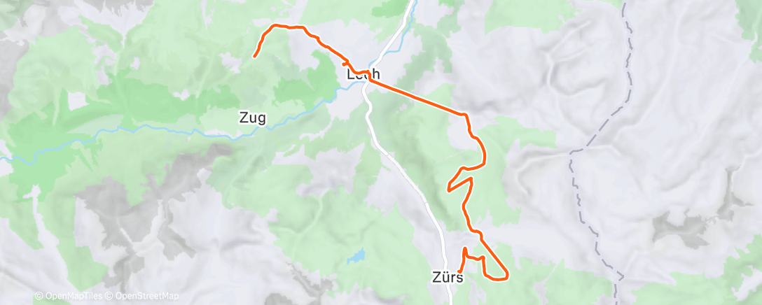 Map of the activity, Lech 3: hard day at work for Track