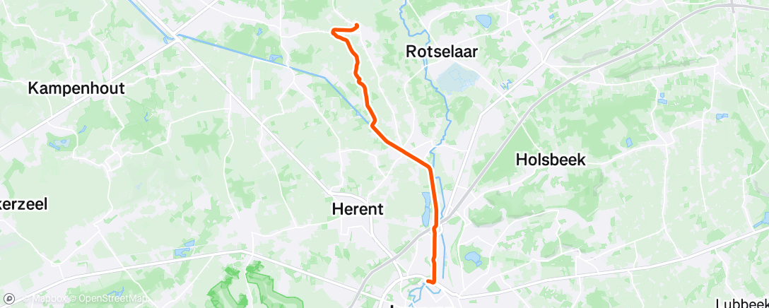 Map of the activity, Training Ride