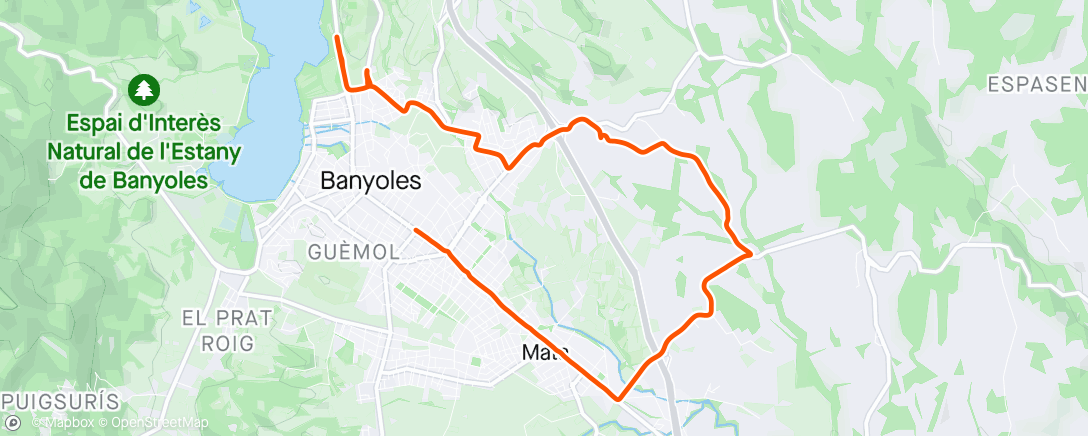 Map of the activity, First ride after couple of sick days 🙃🙃