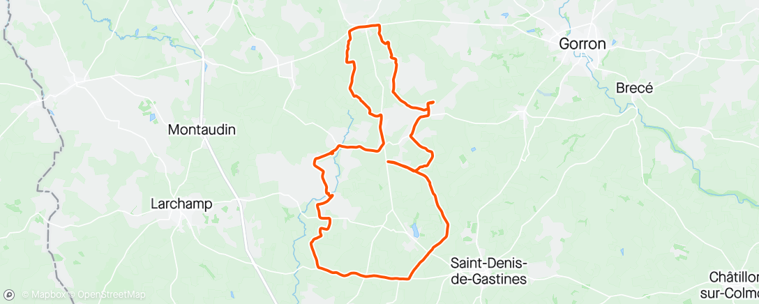 Map of the activity, Vtt tranquille