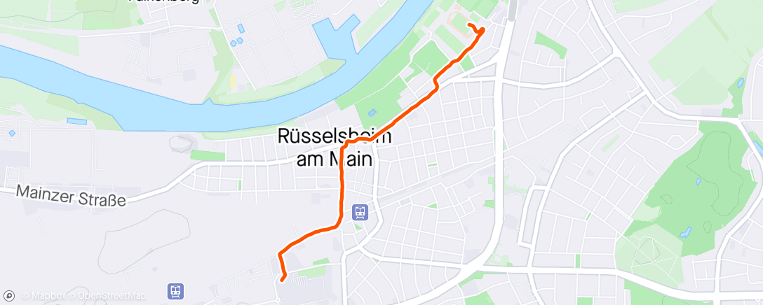 Map of the activity, Post Opel run