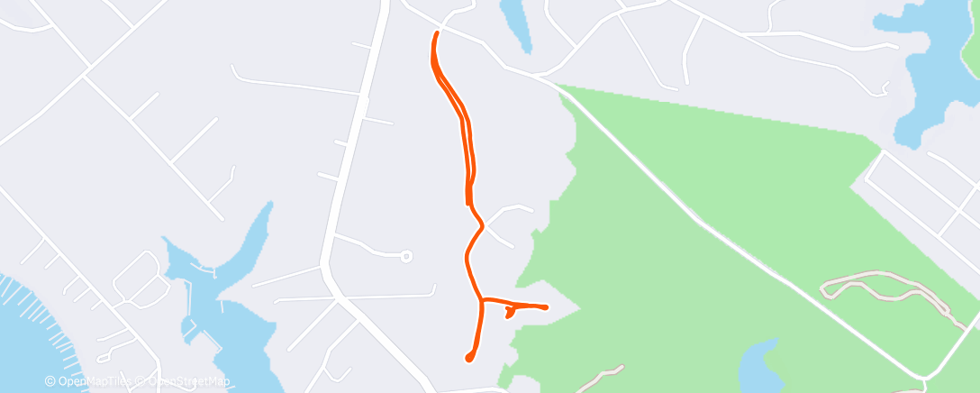 Map of the activity, Afternoon Walk
