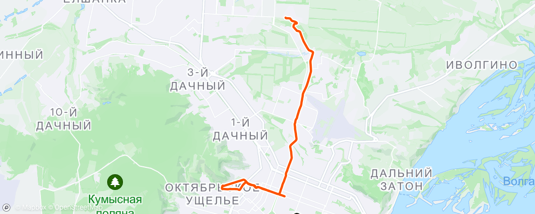 Map of the activity, Заехал на Тундру