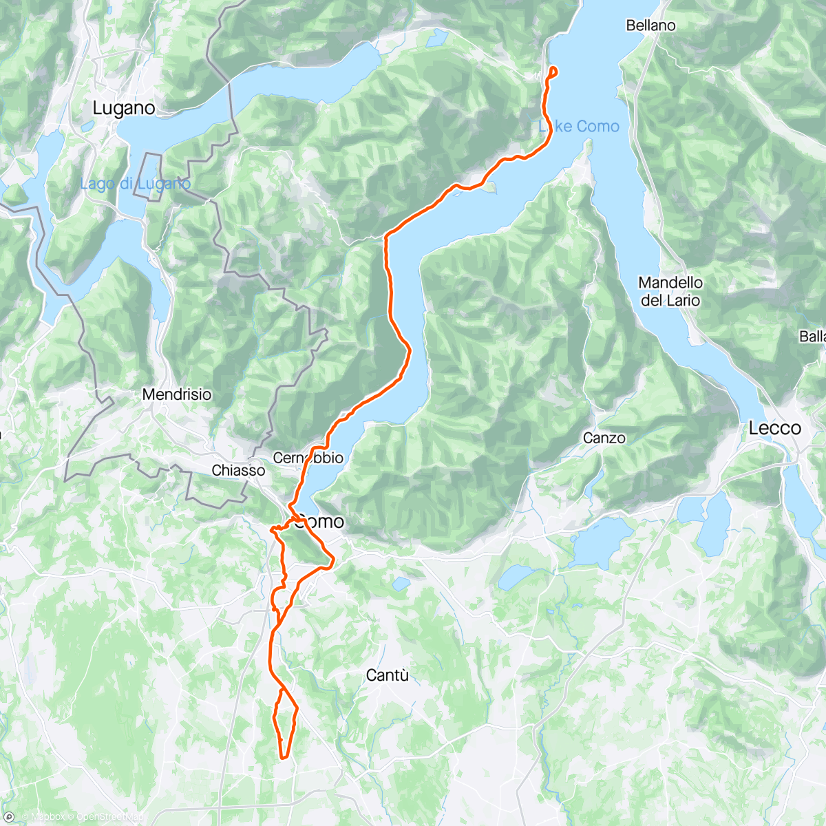Map of the activity, 28 - Menaggio - Valfresca
