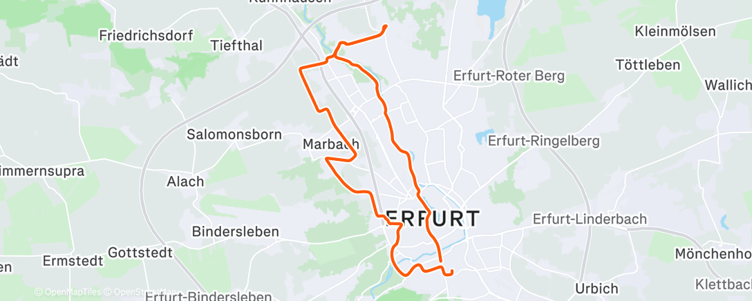 Map of the activity, Bike2Work 📯📨 25/195