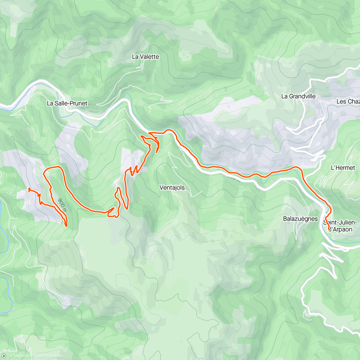 Map of the activity, Étape 1 - tour du parc national des Cévennes avec Basile