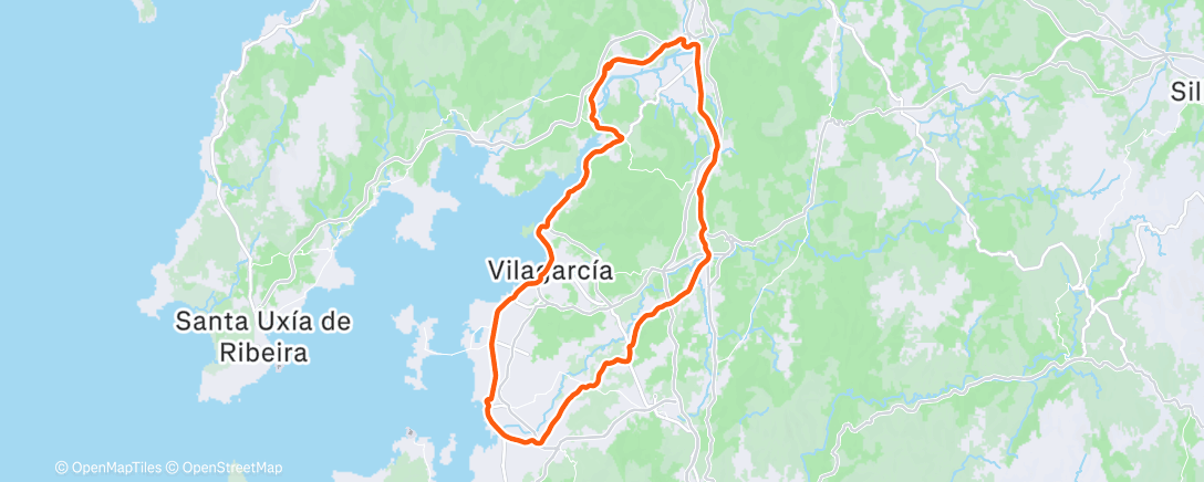 Map of the activity, Bicicleta por la mañana