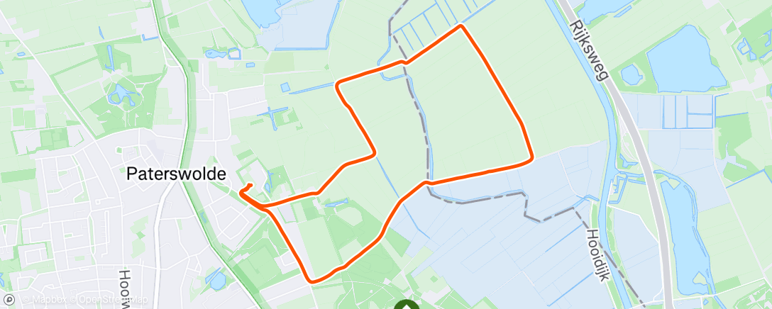 Map of the activity, Avondwandel4daagse Isa dag 2