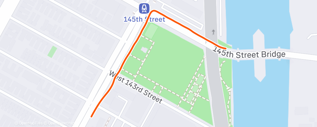 Map of the activity, Afternoon Walk