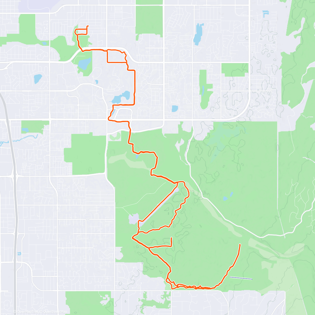 Map of the activity, Almost End of the Year Date Ride