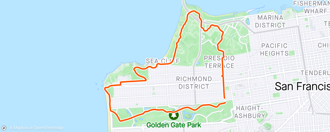 Map of the activity, Sunny Lunch Ride