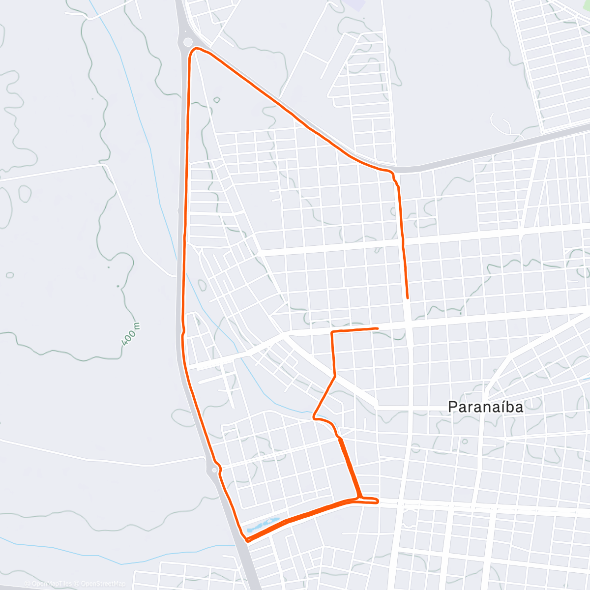 Map of the activity, 11 dias