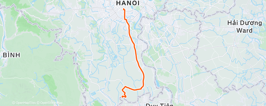 Карта физической активности (Morning Ride)