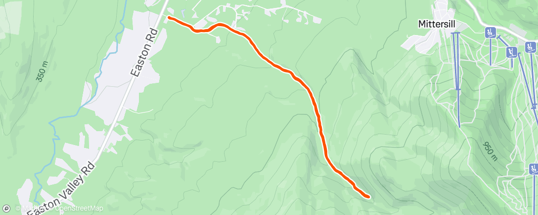Map of the activity, Bridal Veil Falls Dip 🐡