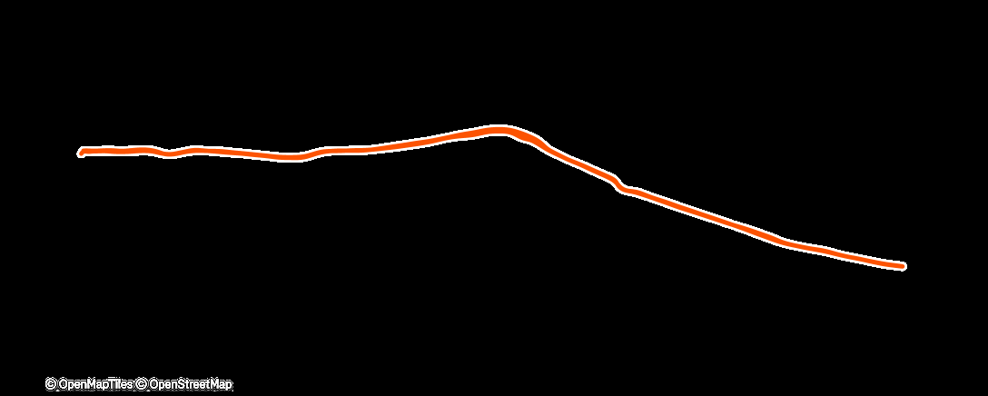 Map of the activity, Lunch Run