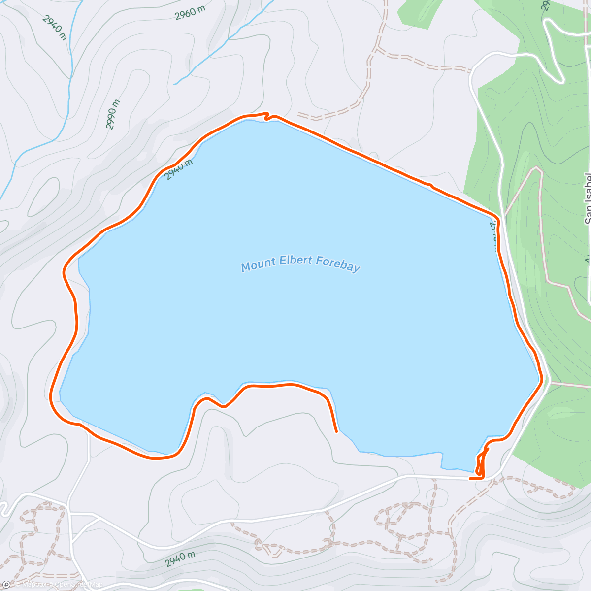 Map of the activity, lil pre drive jaunt