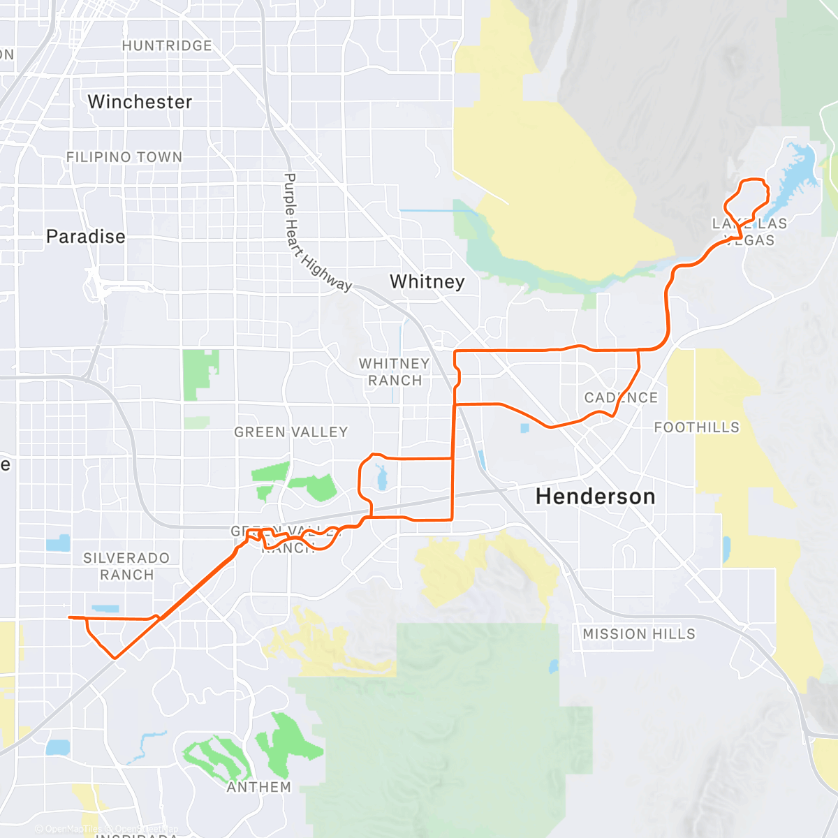 Map of the activity, Morning Ride