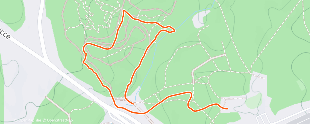 Map of the activity, Morning Run