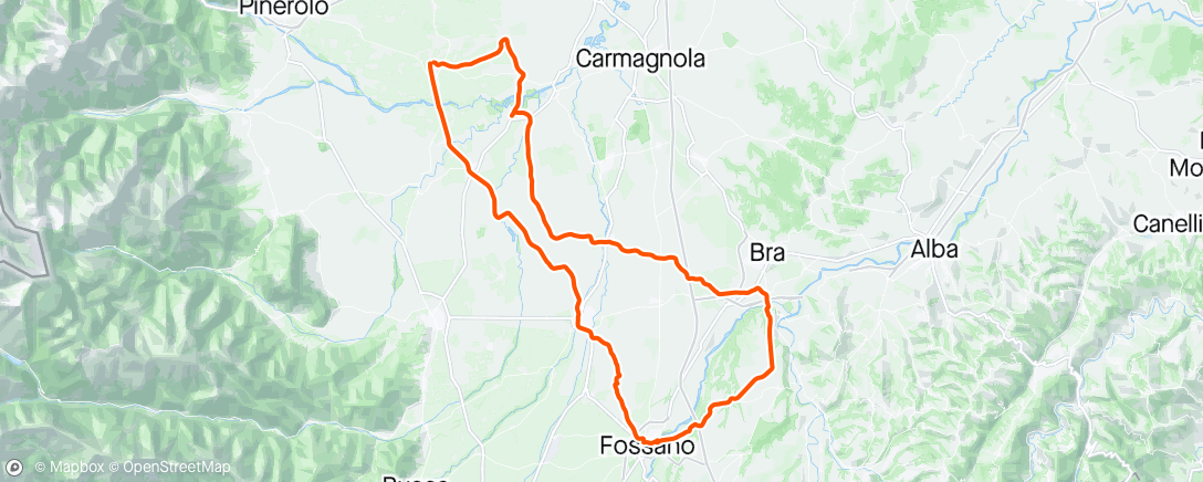 Map of the activity, Randonnee di Vigone