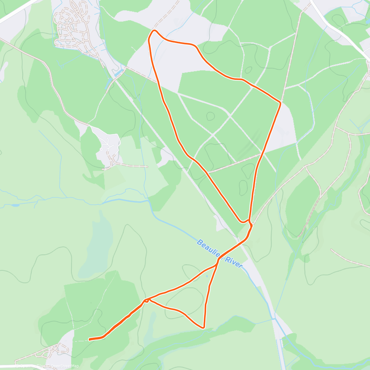 Map of the activity, Morning Run