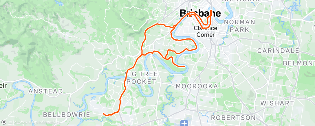 Map of the activity, Kangaroo point bridge