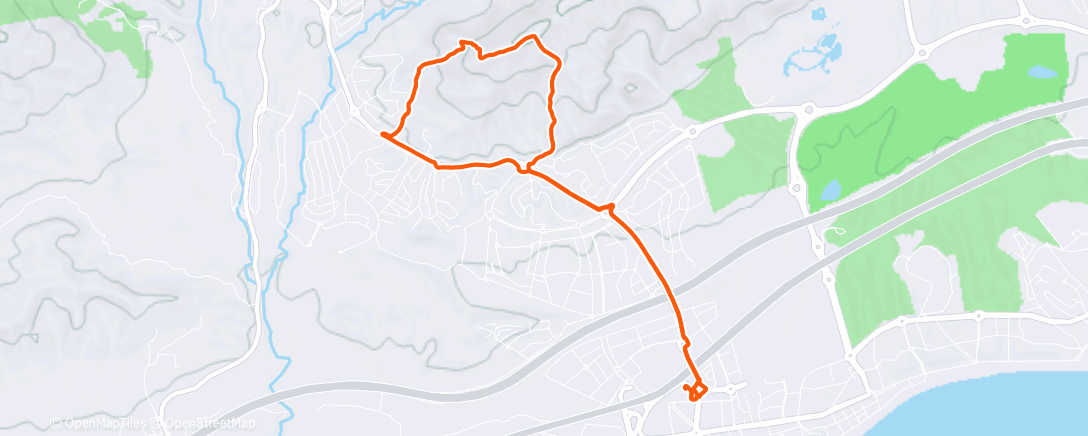 Map of the activity, Lunch Walk