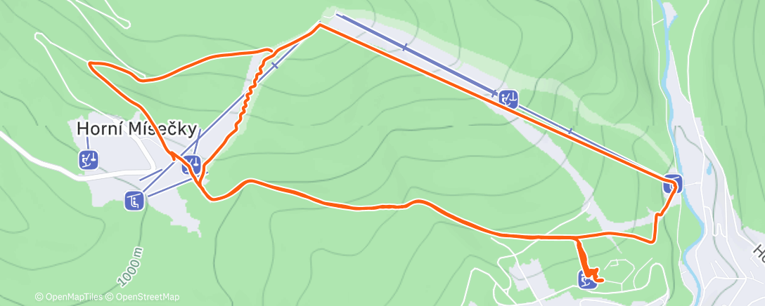 Map of the activity, Skiabfahrt Spindlersmühle Tag 3