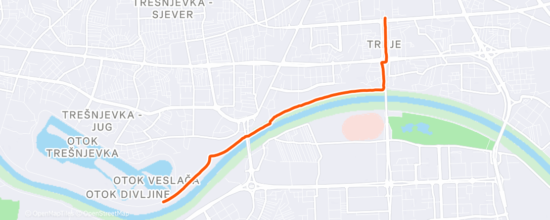 Map of the activity, Morning Walk