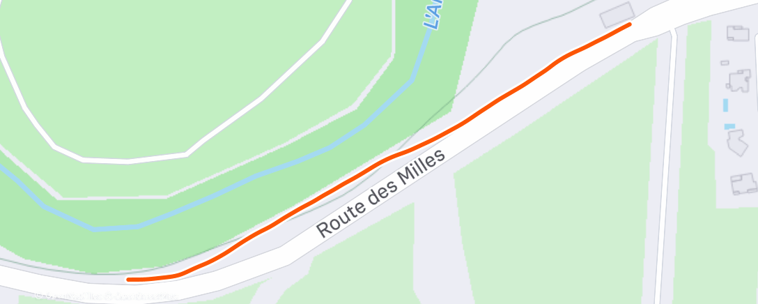 Map of the activity, Evening Run