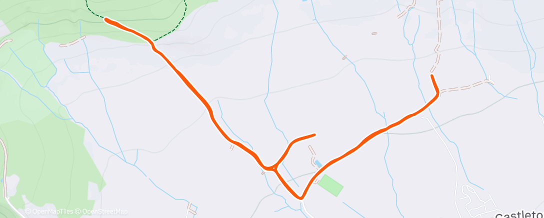 Map of the activity, Morning Trail Run