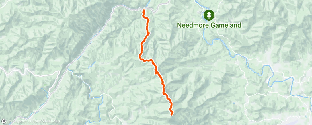 Map of the activity, Appalachian Trail day 4 of 4