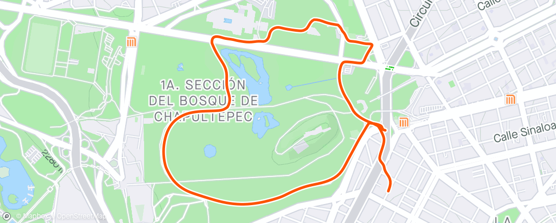 Mapa de la actividad (Lunch Run)