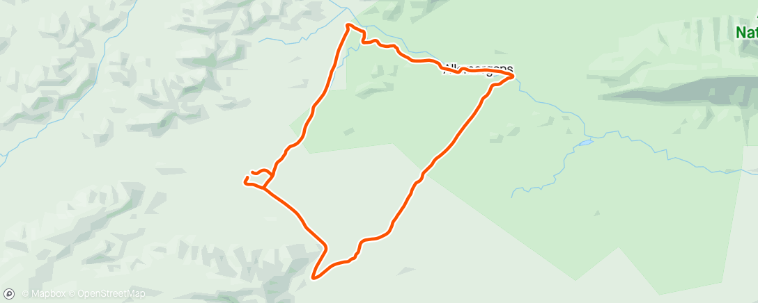 Map of the activity, Anysberg Sirkel