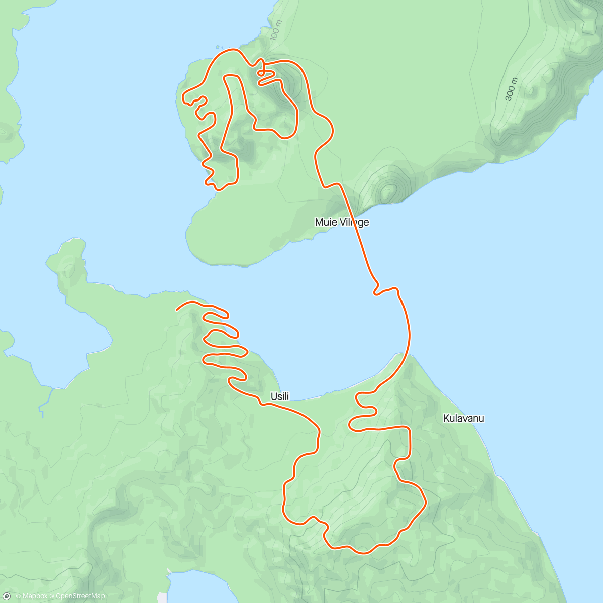 Mapa da atividade, Zwift - Over The Top in Watopia