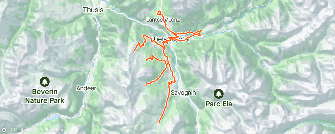 Map of the activity, Alp-Tour