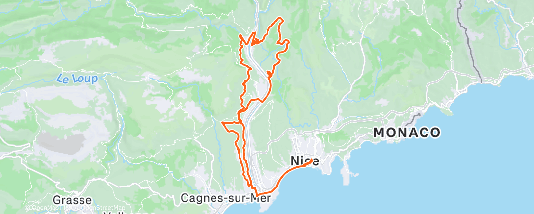 Mapa de la actividad, Morning Ride